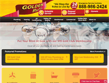 Tablet Screenshot of goldenrulephc.com